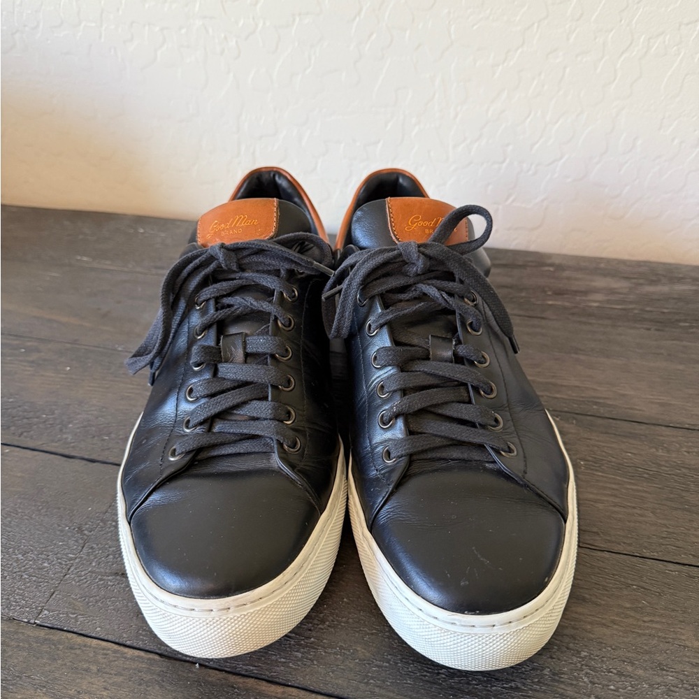 Good Man Brand Legend Men’s Size 11.5 Black and Tan Russell Wilson Sneakers - Picture 2 of 3